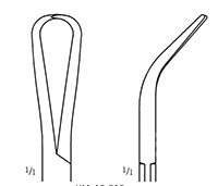 Strongly Curved Glenoid Perforating Forceps