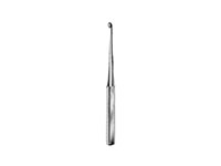 Straight Brun Curette with Solid Hexagonal Handle