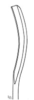 Medium Curve Cobb-Type Spinal Gouge with Knurled Handle